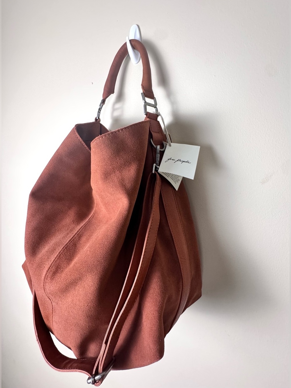 Free People Suzie Suede Slouchy Tote Bag - Picture 8 of 17
